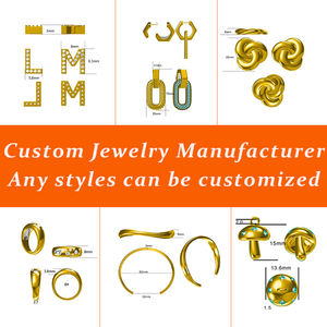 LUCKYJIU joyería personalizada impermeable deslustre libre hipoalergénico 18K chapado en oro de acero inoxidable trenzado brazalete abierto - Product Image 5