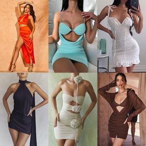 TK HOT Novedad: Lotes Mixtos al por Mayor de <span class=keywords><strong>Camisetas</strong></span> de <span class=keywords><strong>Manga</strong></span> <span class=keywords><strong>Corta</strong></span> y Vestidos Elegantes para <span class=keywords><strong>Mujer</strong></span> - Ropa Brillante para Damas - Product Image 5
