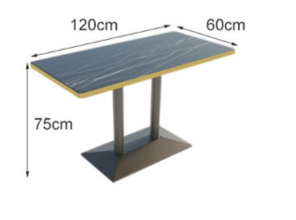 table de restaurant rectangulaire