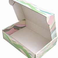 Boîte d'avion de luxe personnalisée avec impression de logo en feuille d'or, boîte en papier pliable pour l'expédition de produits cadeaux haut de gamme
