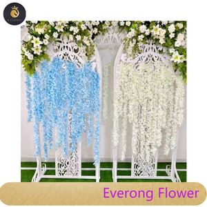 Canne à Neige Artificielle Décoration <span class=keywords><strong>de</strong></span> Mariage Rotin 200 cm 150 Têtes <span class=keywords><strong>de</strong></span> Fleurs Vigne Fleur Artificielle - Product Image 1