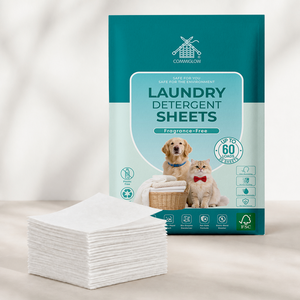 Feuilles de <span class=keywords><strong>lessive</strong></span> hydrosolubles sans parfum pour propriétaires d'animaux, marque privée OEM - Product Image 1