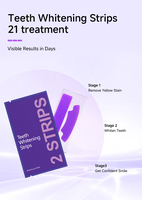 V34 Bandes de Blanchiment Dentaire Violettes, Type Facettes Adhésives, Sans Peroxyde, CP PAP, Personnalisées, Éliminateur de Jaunissement Dentaire
