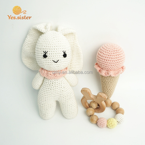 Bebé al por mayor juguetes 100% hecho a mano pulsera <span class=keywords><strong>de</strong></span> ganchillo juguete Amigurumi Bunny, regalo - Product Image 4