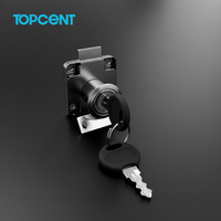 Serrure de tiroir de bureau Topcent en acier, design moderne, pour meubles et ordinateurs