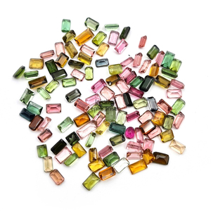 4x6mm Tourmaline Naturelle Octogone Coupe Facettes Pierres Précieuses En Vrac Pour La Fabrication De Bijoux Multi Tourmaline Pierre Calibré Perles Vente - Product Image 4