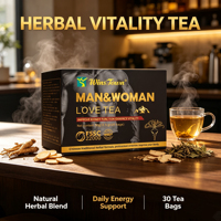 Wins Town Thé d'amour pour homme et femme, Thé santé nourrissant pour homme, Mélange de Maca et Cistanche pour le bien-être quotidien, Sachets de thé énergisant masculin