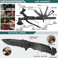 Kit de survie d'urgence DPT marron en gros avec trousse de premiers secours et sac tactique compact pour le camping, la randonnée et les secours en extérieur