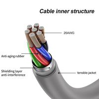 Cable de Extensión Rectangular Estándar Starlink V3 Gen 3, Blindaje FTP de Cobre Puro, 2000Mbps, Certificado CE/ROHS/FCC