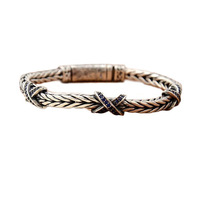 Nouveau bracelet en cuivre écologique incrusté de diamants pour hommes, bracelet tissé à la main Free Definition X Unknown