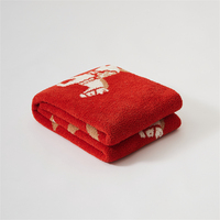 Couverture en coton tricoté épais et moelleux de luxe Bla Soft Leopard pour canapé, adultes et enfants pour l'hiver