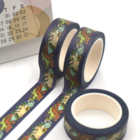 Ruban washi indien esthétique imprimé sur mesure imprimé de beaux livrets de mode biodégradables décorés de ruban washi indien