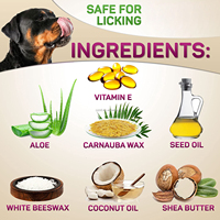 Baume pour pattes de chien naturel et à base de cire naturelle, marque privée OEM, guérit et répare les pattes de chien endommagées, entièrement naturel.