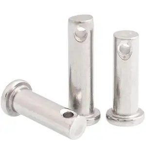 SDPSI DCT Anti-corrosion M3 M4 M5 M6 M8 M10 304 Stainless Steel Axis Roll Flat Head Cylindrical With Hole Locating Pins