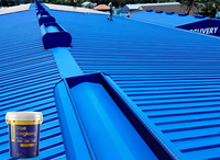 Revêtement liquide imperméable écologique durable en fluorocarbone Blue King Kong certifié CE pour murs, balcons et bâtiments, garantie 5 ans