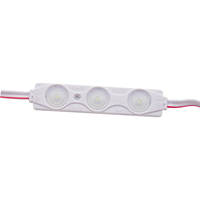 Module d'injection LED 12V 3 LED 2835 SMD étanche IP65 pour rétroéclairage de signalisation Blanc Rouge Bleu Vert Jaune Rose Éclairage de logo personnalisé