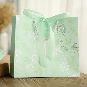 Sacs en papier d'emballage pour vêtements personnalisés, sacs colorés, sacs cadeaux avec poignée, sacs de luxe pour mariage/bijoux/cosmétiques - Product Image 2