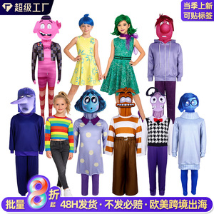 Disfraz de Joy de Inside Out 2, Vestido para Niñas, Traje de Halloween, Cosplay de Personaje de Disney - Product Image 5