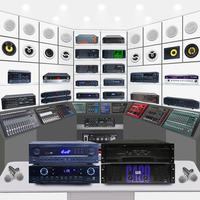 YATAO DSP-100 DB-220 PA Penguat Audio Profesional 1U Amplifier Digital
