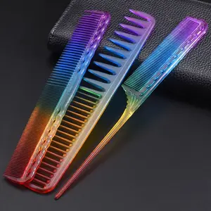 Klassischer Haars ch neiden Styling Kamm Galvani sieren Gold Regenbogen Friseur Trimmer Kamm Profession elle Friseursalon Friseure Kämme