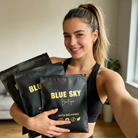 Sacs à fermeture éclair personnalisés OEM/ODM de haute qualité en EVA noir translucide givré, emballages personnalisés pour vêtements et chaussettes