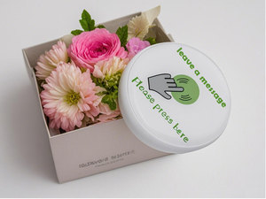 Bouton sonore promotionnel avec enregistrement vocal, motif de logo personnalisé pour message vocal de 30 secondes, post-it vocal pour réfrigérateur, message de bienvenue vocal - Product Image 2