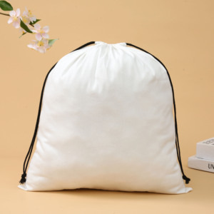Sac à cordon unisexe en nylon imperméable et écologique pour cadeaux promotionnels et cadeaux de marque - Product Image 3