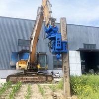 KS50 Pile driver hydraulique à prise latérale pour excavatrice, compatible avec marteau vibratoire et pour la pose de palplanches