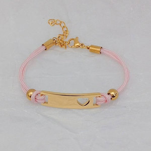 Bracelets et Joncs de Luxe en Acier Inoxydable 316L de Haute Qualité, Plaqué Or 14k 18k, Anti-ternissement, pour Filles, Enfants et Bébés - Product Image 4