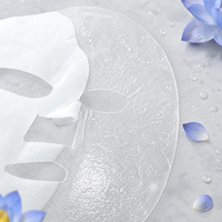 Masque en gel rafraîchissant OEM Y582 à l'extrait de lotus bleu, 40g, 100% fibres végétales modifiées, pour le soin apaisant de la peau