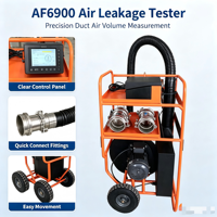 Testeur de pression de fuite de conduit d'air industriel, testeur de fuite d'air pour la mise en service des conduits CVC à flux positif/négatif