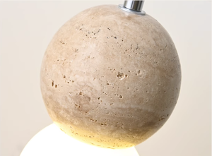 超薄黄色石灰华螺旋吊灯 - Product Image 5