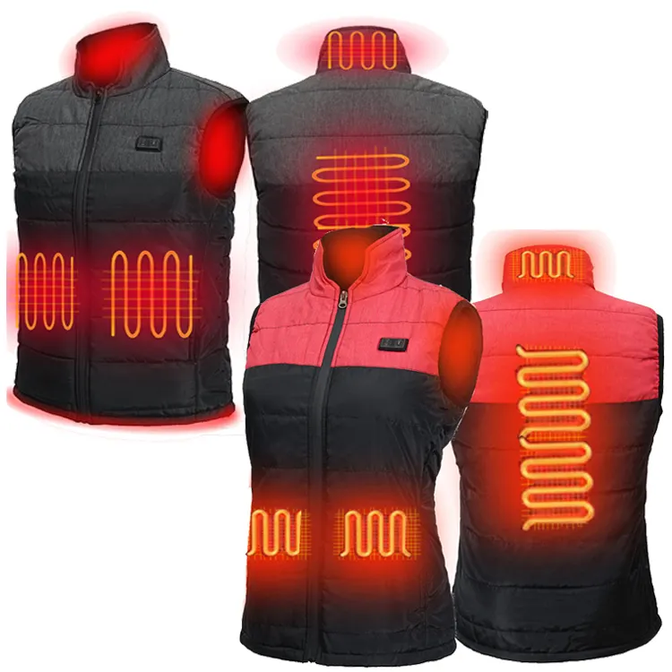 Fashion sleeveless men multifunction smart vest for men and women adjustable temperature heating vest men's sport heated vest