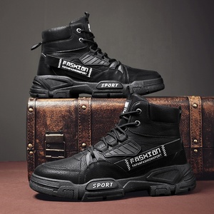 Stivali da Neve in Gomma da <span class=keywords><strong>Uomo</strong></span> Autunno Inverno 2022, <span class=keywords><strong>Scarpe</strong></span> <span class=keywords><strong>Calde</strong></span> da Lavoro con Lacci - Product Image 4