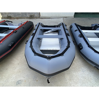 Bateau gonflable approuvé CE 320 360 380 avec plancher en aluminium avec moteur électrique