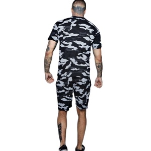 ชุด Jogger แบบสองชิ้น,ชุดผ้าฝ้ายลายพรางสำหรับผู้ชายสำหรับฤดูร้อน - Product Image 3