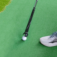 Outil de ramassage de balles de golf à visser pour putter, en plastique léger et portable, conception à 3 griffes, sans se pencher, pour l'entraînement