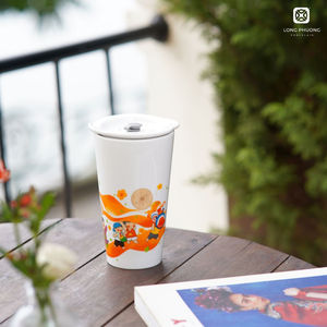 Tasse en porcelaine minimaliste vietnamienne Thanh Y 700ml tasse à thé retenant la chaleur cadeau en céramique de luxe OEM personnalisé en gros - Product Image 4