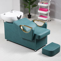 Fauteuil de Lavage Massant Confortable « Hot Sale » pour Salon de Coiffure avec Bain de Tête et Cuvette Intégrée – Modèle Allongé Personnalisable