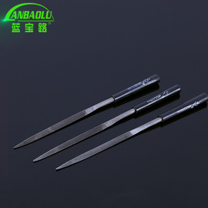 Anbaolu Triangular <b>Files</b> 60mm Bastard Cut High Carbon Steel Non Slip Handle For Non Ferrous Metals - Product Image 1