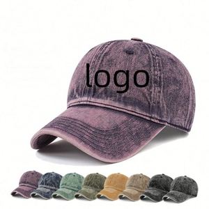 Classic Dad <b>Hat</b> Cotton Low-Profile Plain Baseball Cap Adjustable Breathable Packable Handsome and Fashionable Promotion Gift - Product Image 2