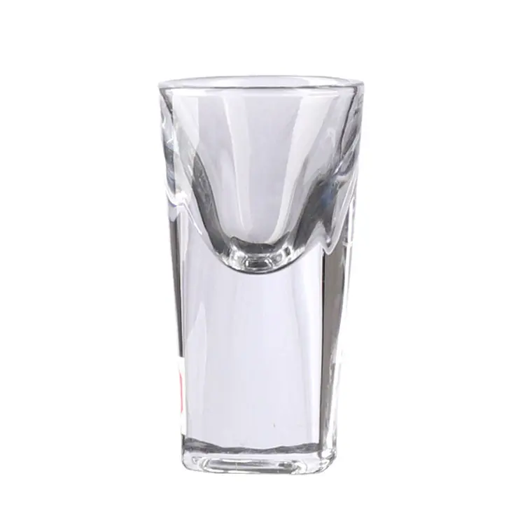 Verre à esprit Tasse en gros liqueur barre inférieure épaisse 15ml carré Boire Clair Petit verre à liqueur