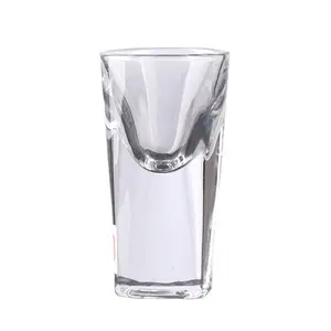 Ruh cam bardak toptan likör kalın alt bar 15ml kare içme temizle küçük atış cam