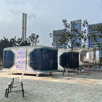 Petite maison préfabriquée Capsule Hotel Luxury Space Capsule House avec cuisine Petite maison préfabriquée en conteneur pour la vie urbaine