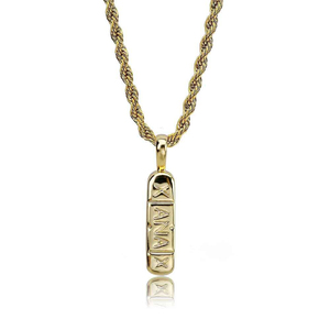 Kalung Liontin Pil Medis Lapis Emas 18K Mewah Tali Rantai Pria Hip Hop Streetwear Perhiasan Pesta Trendi Terlaris Grosir - Product Image 6