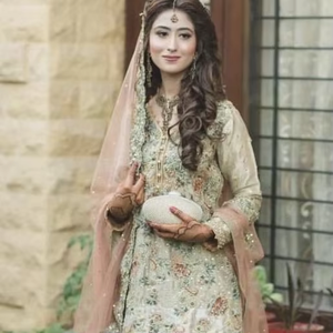 pretty elegant <b>long</b> <b>top</b> ,flared gharara Dress with heavy embroidery work for party/Wedding wear - Product Image 5