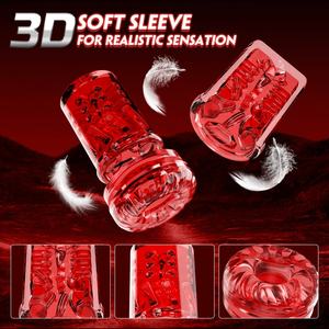 Masturbateur masculin mains libres jouet sexuel pour hommes <span class=keywords><strong>Fleshlight</strong></span> avec pompe à pénis à distance de poussée de 12cm Stroker masculin - Product Image 3