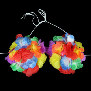 Disfraz de Luau Hawaiano HP para Adultos, Conjunto de Falda de Hierba Multicolor de 60 cm con Vestidos para Halloween y Personajes de Echo - Product Image 3