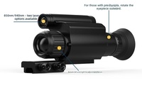 Megaorei NK007, lunette de vision nocturne couleur 4K avec réticule, rechargeable, pour la chasse et l'observation, 300 m
