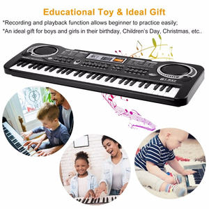 Piano numérique Db 61 touches pour enfants, clavier électrique d'apprentissage avec microphone, matériau plastique, alimenté par batterie, double usage USB - Product Image 6